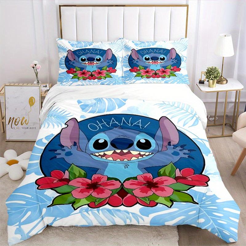 3pcs Ohana Stitch 1 Cover+2 Pillowcases, Pillow Inserts Not Included, Machine Washable, All-Season Use, Teen and Adult Rooms138