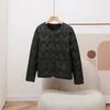 Light down jacket women's short winter casual loose and thin white duck down crew neck versatile jacket