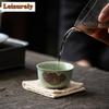 1pc Ru Kiln Ceramic Teacup Antique Personal Master Cup Household Porcelain Tea Set Travel Meditation Cup Beauty Small Tea Bowl