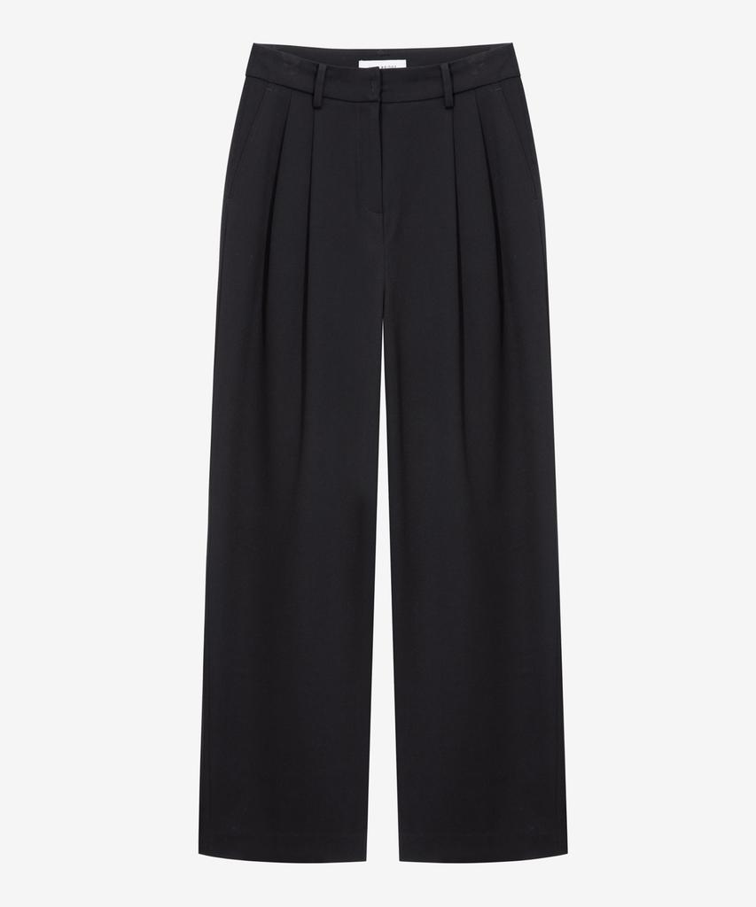 MIND BRIDGE WOMEN [On][W][Double Pleat Option] Four Seasons Daily Wide Slacks - 2 Colors