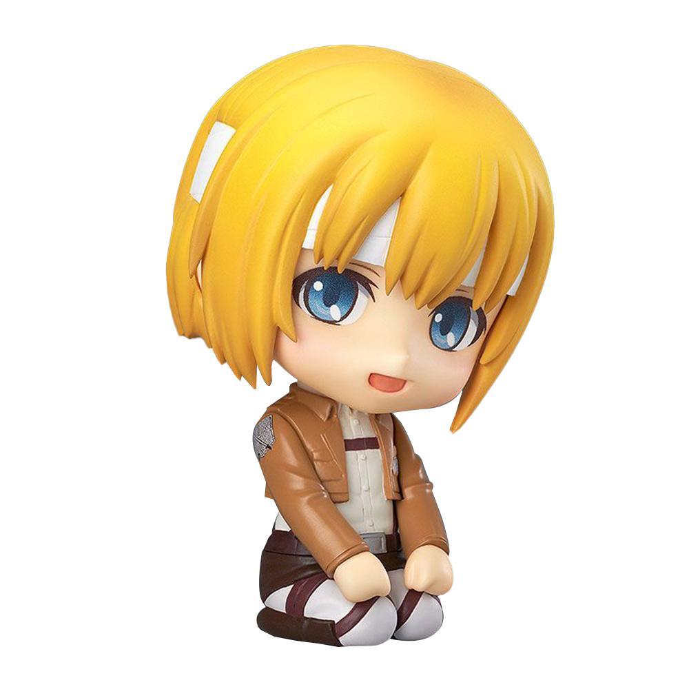 In Stock Armin Arlert 435 Anime Titan Figure Armin Arlert Action Figure Levi Figurine Model Kawaii Doll Cute Q-version Toys Gift