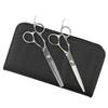 DEEDS Professional Thinning Scissors Set with Forged Finish and 3D Handles for Use Japanese Scissors Ideal for Hairdressers and Barbers (6.0 Inches,
