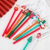 10/20Pcs Christmas Gel Ink Pens Deer Snowman Santa Claus Design Kids Gel Pens School Supplies Christmas Party Favors