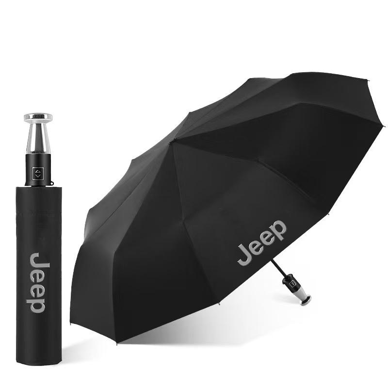 Jeep Wrangler JK Gladiator Patriot Commander Renegade Compass Grand Cherokee Car Automatic Folding Windproof Sunshade Umbrella ALQ1