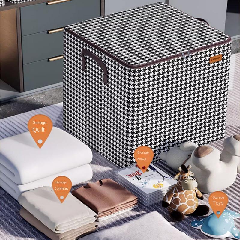 3559 Quilt Storage Bag Clothes Quilt Finishing Storage Moving Bag Large Capacity Non-woven Foldable Dust-proof Bag