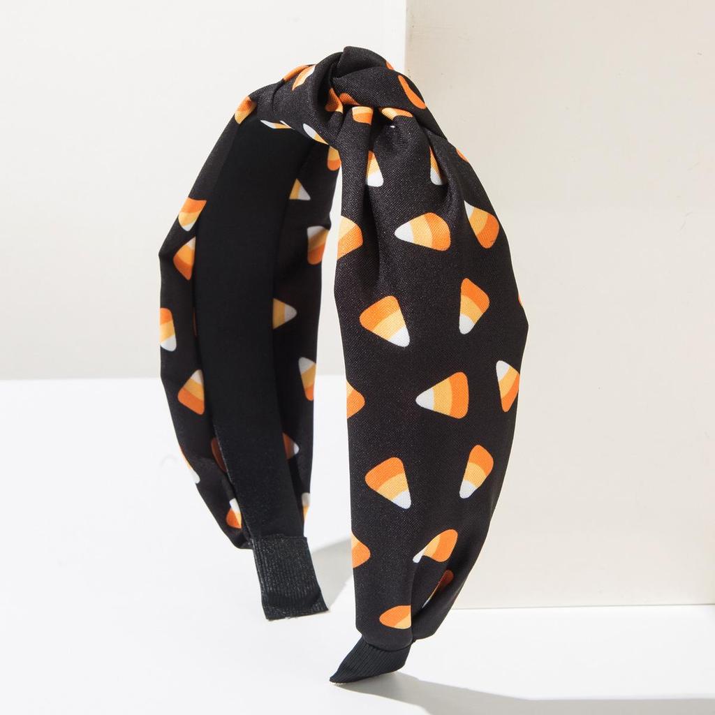 Halloween Elemente Geist Totenkopf Stern Mond Gedrucktes Stirnband Trendige Mode Feiertagsparty Haarschmuck