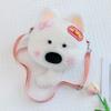 Cute Dazed Animal Plush Crossbody Bag and Cell Phone Holder