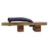 Geta with Two Patterned Paulownia for Men Brown [KYOETSU] (Japanese Clogs) Teeth, Straps, Base, (27.0cm, 3)