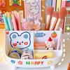 Desktop Creative Fashion Cute Girl Heart Multi Functional Large Capacity Stationery Storage Box