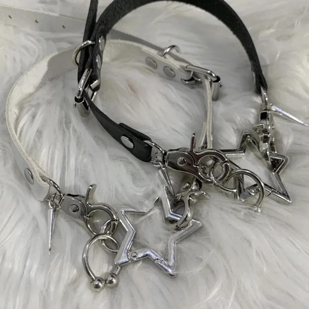 Punk Five-pointed Chokers Necklace Trendy Rivet Metal Star Chains for Women Retro Rock Hip Hop Charm Gothic Party Jewelry Gift