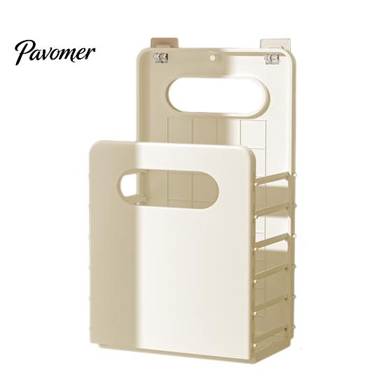 Durable Plastic Laundry Hamper Wall Mounted Hamper, Breathable Large Capacity Container, Foldable Apartment Organization Supplies Space Saving Storage