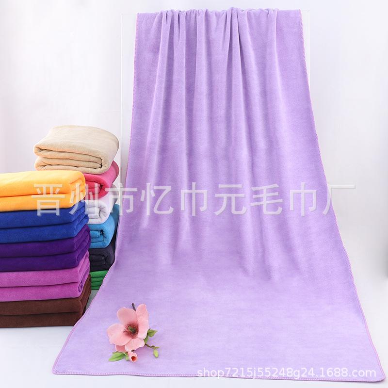 Fine fiber thickened bath towel 80 * 180 400g absorbent beach bath towel