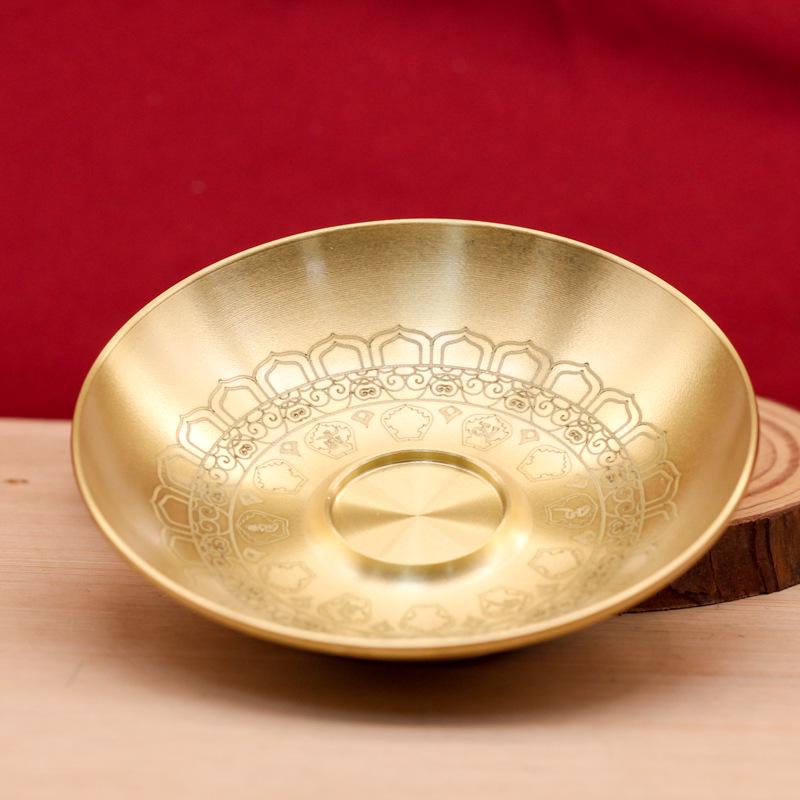Brass Gourd Incense Burner & Holder with Lotus Design for Stick Incense, Home Worship, and Meditation