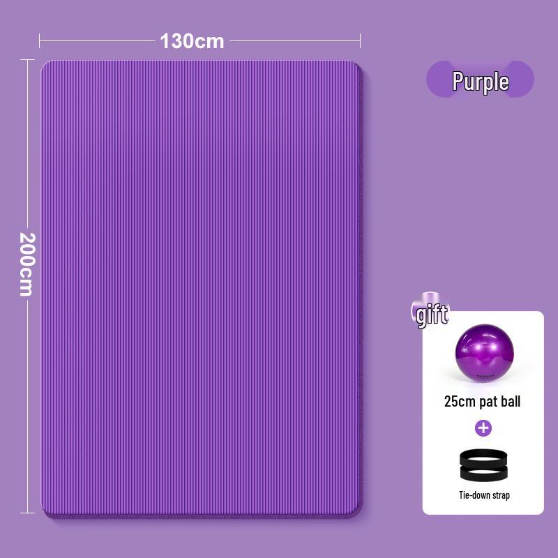 Thick Non-slip Yoga Mat for Home - Silent, Shock-absorbing, Soundproof, Ideal for Men & Women