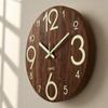 Silent Luminous Wall Clock 8 Inch Quartz Wall Clock Minimalist 3D Wall Clock  Office