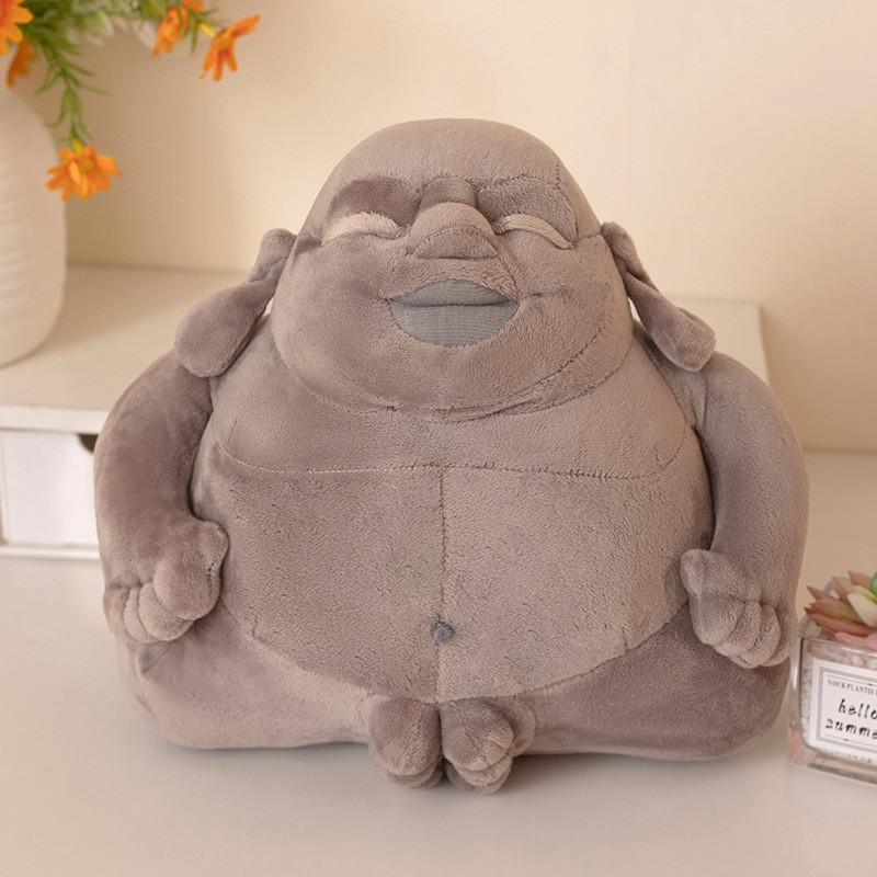 Buddha Dog Creative Head Plush Doll Pillow For Room Decoration And Gifts