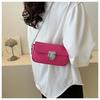 Trendy Street Style Fashionable Pu Leather Crossbody Bag 2023 Summer Small Square Bag