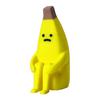 3D Printed Banana Man Figurine Funny Disappointed Banana Sculpture for Home Office Living Room Desktop Decor