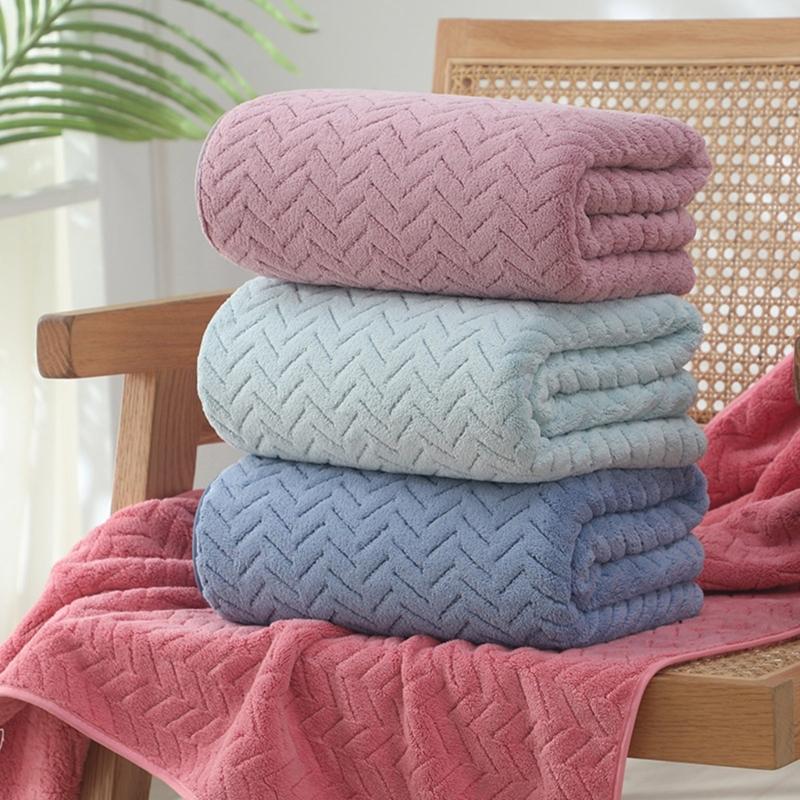 Soft Cotton Hand Towel, Absorbent, Quick Drying Comfort Bath Towel for Home and Beach