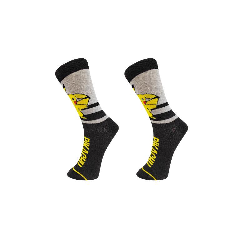 Chaussettes de Sport Mi-Mollet Pikachu Dessin Animé Automne 2024 pour Homme