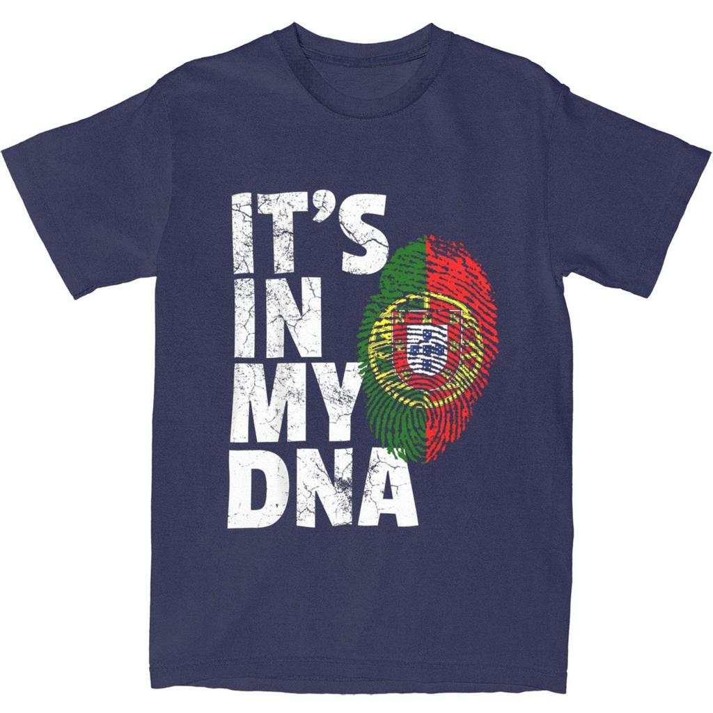 ES LIEGT IN MEINER DNA Portugiesische Portugal Flagge T-Shirt Sommer Lustige T-Shirts Baumwolle Harajuku T-Shirt Für Herren Kurzarm Kleidung
