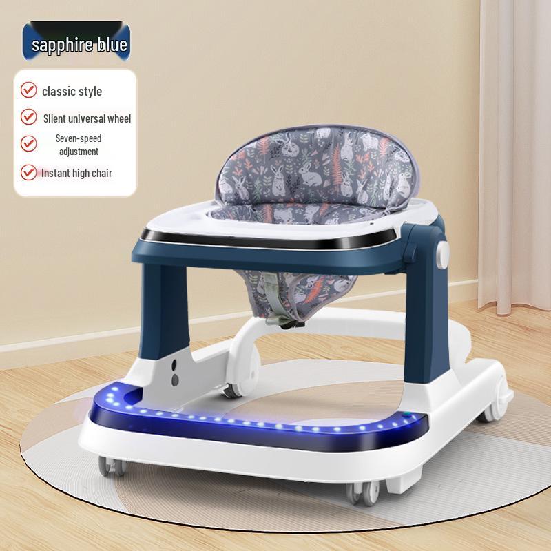 Rechargeable Remote-Controlled Baby Walker Car with Anti-Rollover Safety