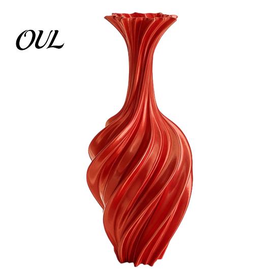 Stilvoller Gartentopf 3D-gedruckte dekorative Vase, verdrehtes Wirbeldesign, minimalistische Tischdekoration, skurrige Hofdekoration, Hydrokultur-Blumenvase
