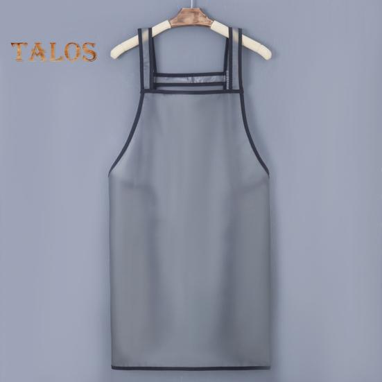 Double Shoulder Apron Big Pocket Waterproof 2 Styles Useful Quick Drying Cooking Bib for Restaurant