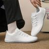 Spring Couples' Wide Toe Barefoot Shoes Lightweight Soft Soled Outdoor Sports Hiking Shoes Low Cut Lace Up Casual Sneakers
