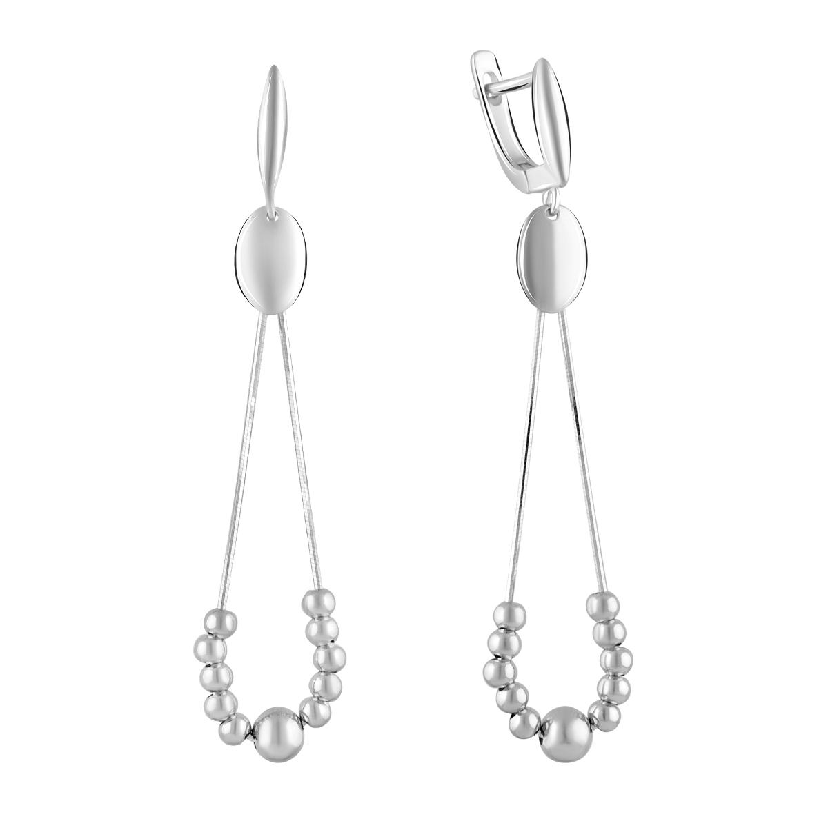 

Срібні сережки-підвіски (2102939)