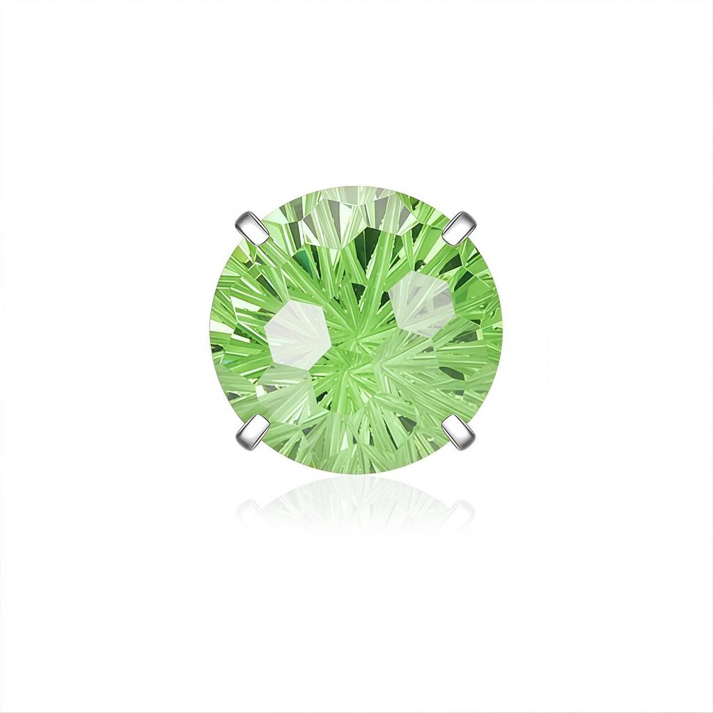 F136 Titanium Alloy Navel Ring with G23 Four-Prong 5A Blazing Fireworks Diamond