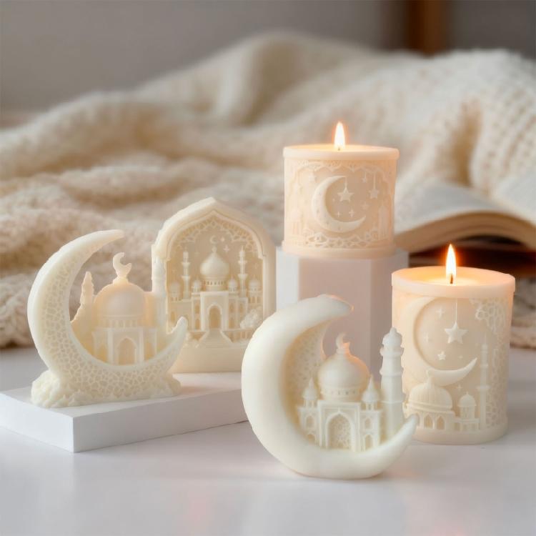 Reusable Creative Lunar Candle Silicone Mold Fast Release Design Ideal For Chocolate Molding DIYer Enthusiasts And Gift