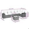 VidaXL Garden Lounge Set with Cushions 7 Pcs, Patio Sofas, Patio Furniture Set, Outdoor Furniture, Grey 3254939