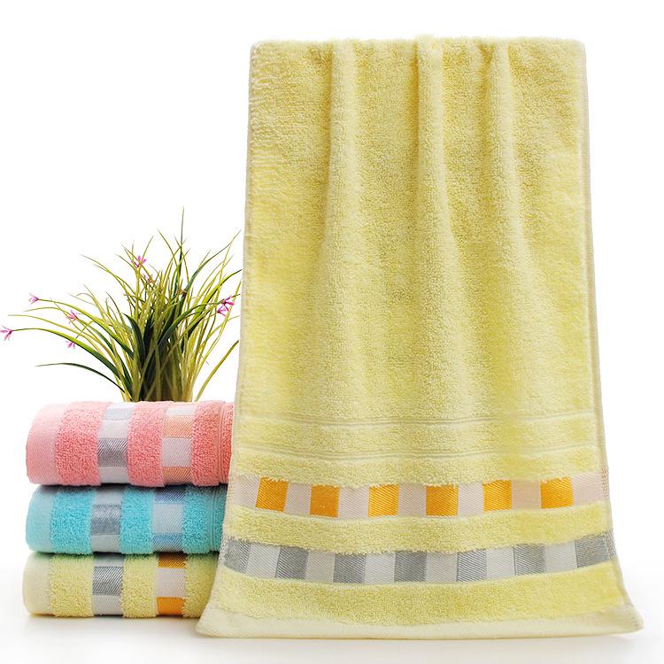 Cotton Gold Thread Face Towel - Wedding Gift & Daily Necessity, Soft & Absorbent