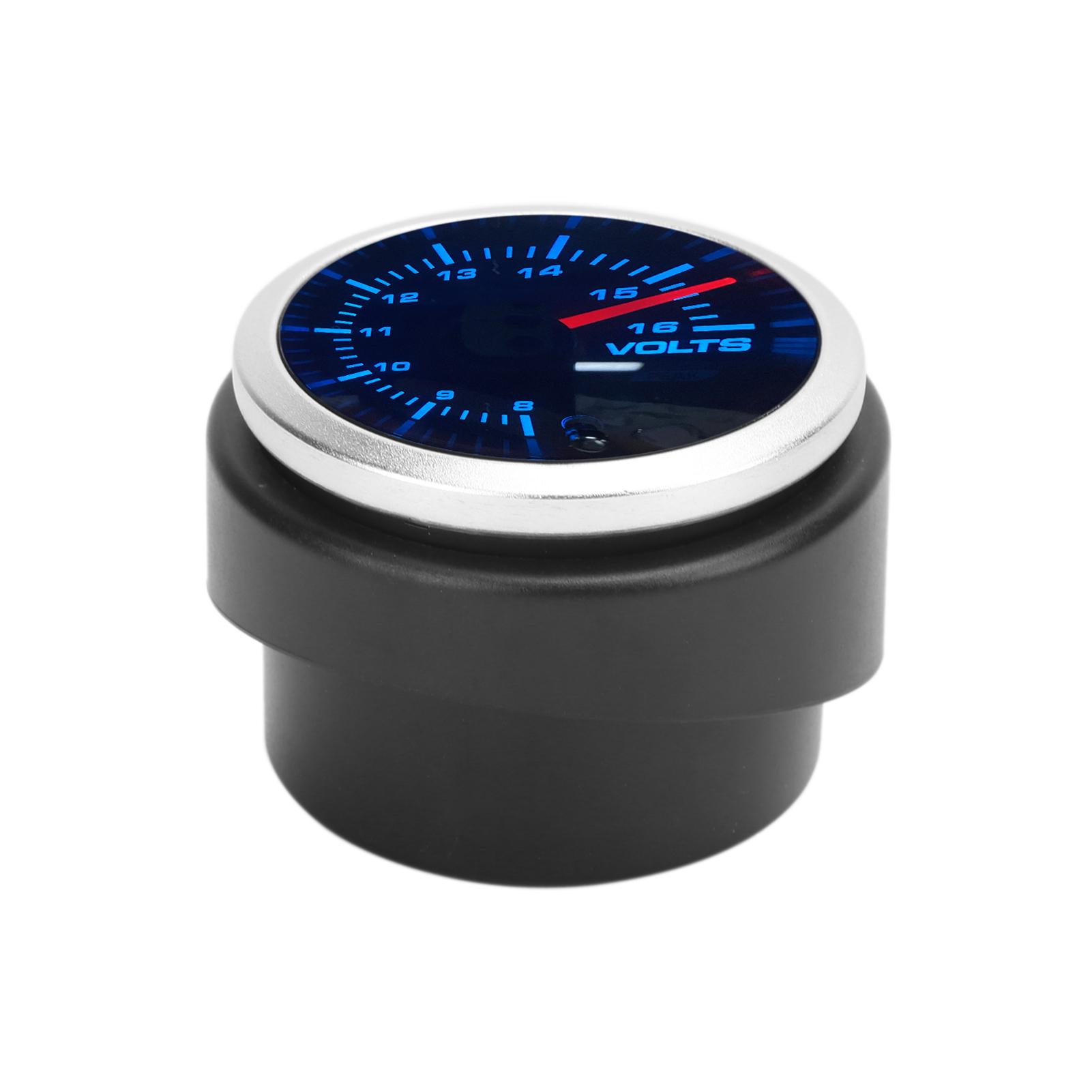 

2-дюймовий автомобільний вольтметр 816 В Діапазон вимірювання 10 кольорів підсвічування Світлодіодний вольтметр Універсальний
