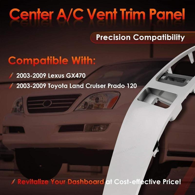 Car Air Conditioner Outlet Frame A/C Vents Plate Panel for Toyota Land Cruiser Prado 120 FJ120 for Lexus GX470 2003-2009