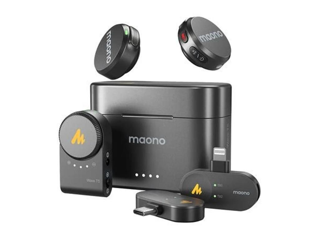 Maono Wave T5 Wireless Microphone Set - 3-in-1 Combo