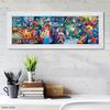 Tenyo [Made in Japan] 456-Piece Stained Art Gyutto Series Jigsaw Puzzle, Disney Character Famous Scenes (18.5x55.5cm), DG-456-741, with Service Card
