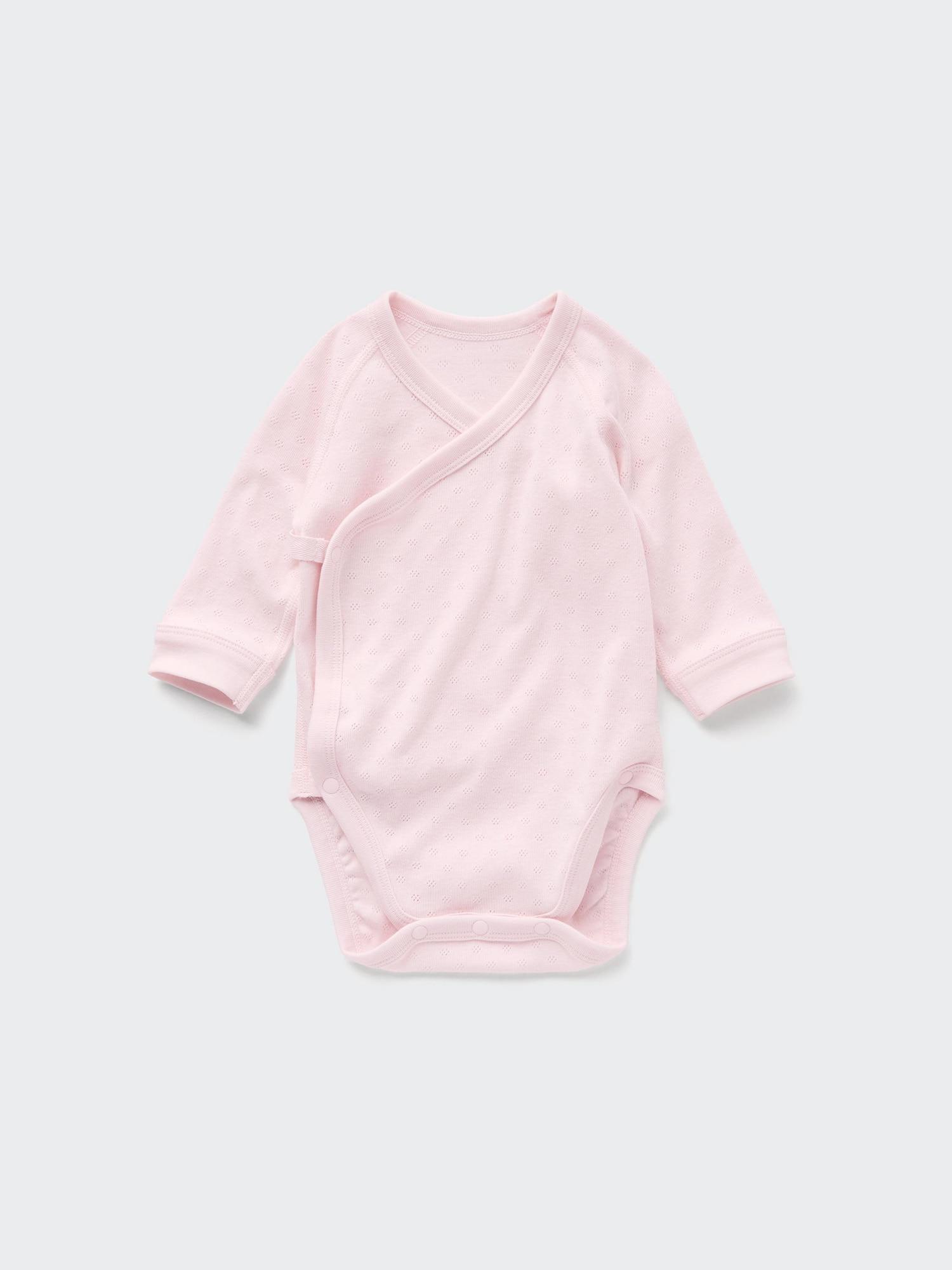 

Боди UNIQLO JAPAN с длинными рукавами и вырезом спереди 10 PINK/70