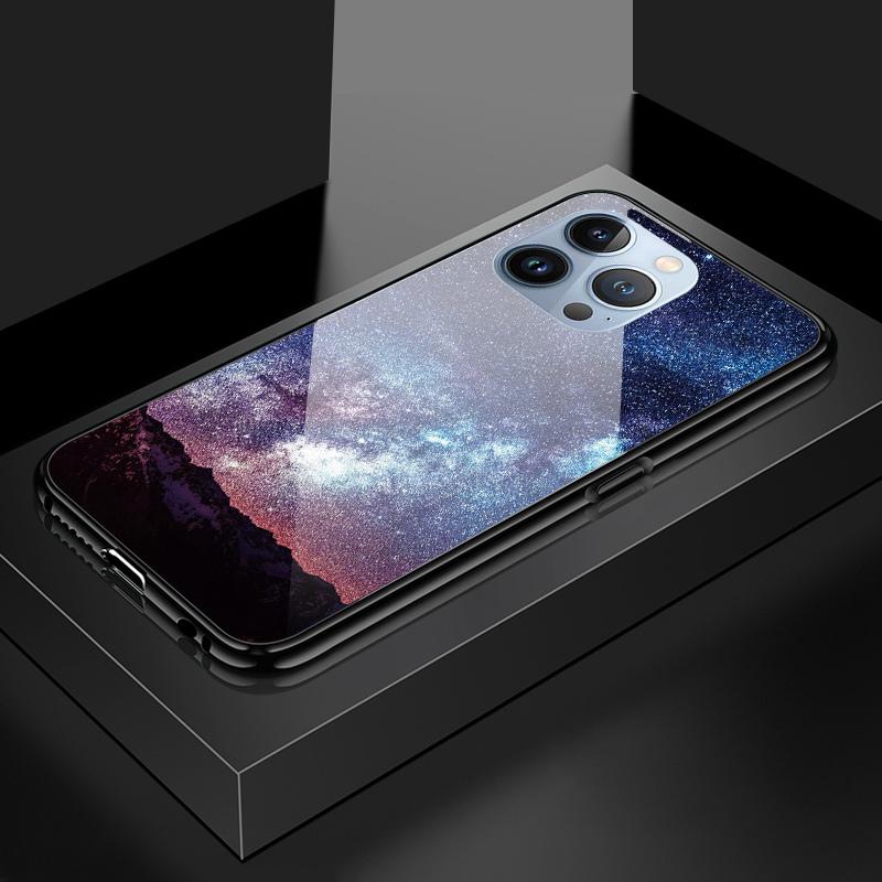 Pouzdro na telefon z tvrzeného skla pro Huawei P30Lite Honor 90Lite 9X X6A X9B Infinix Hot40 Note30 Tecno Spark20 Moto G15 G22 Měkký okraj Nárazuvzdorný Hladký kryt