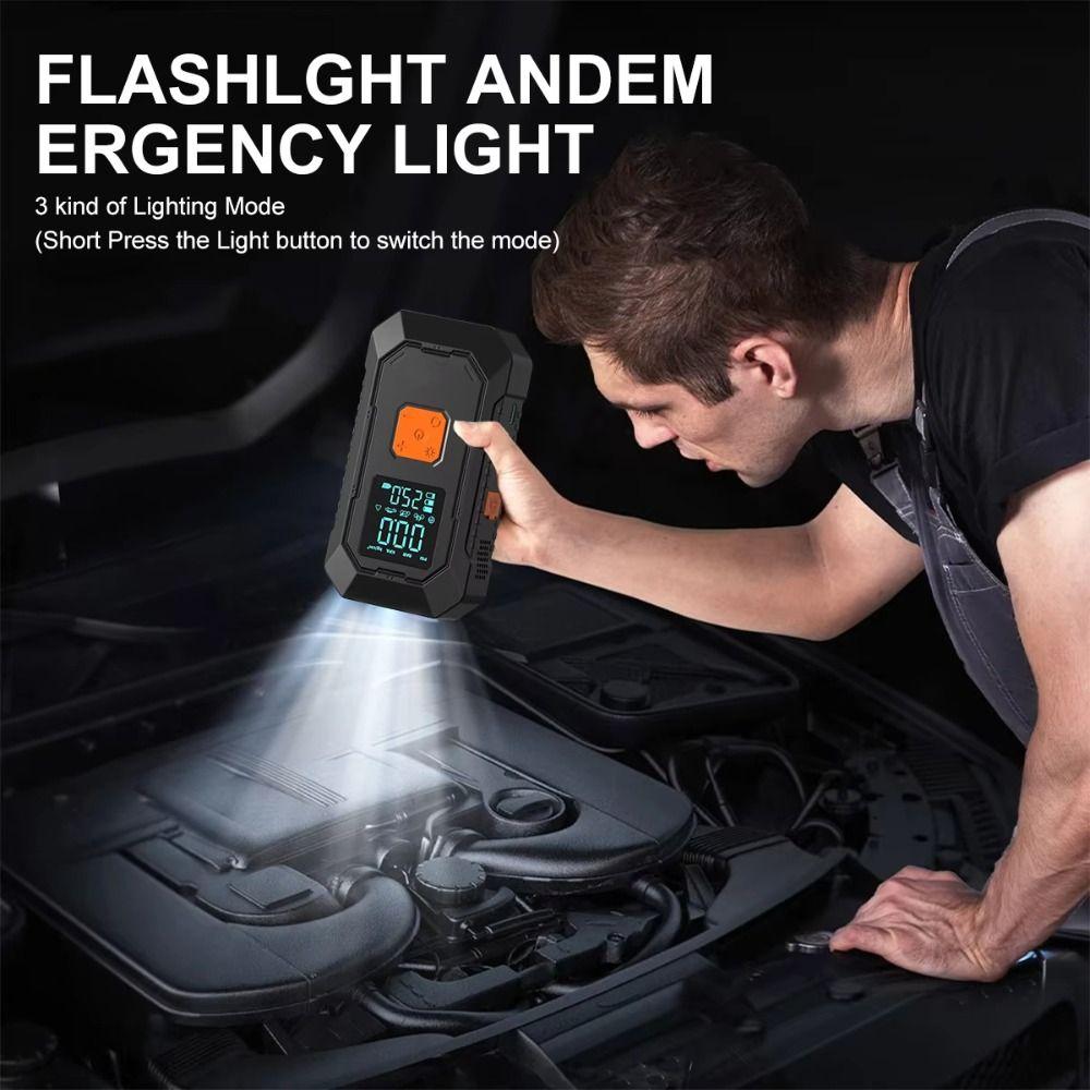 with Air Pump Auto Tire Inflator 4 in 1 Electric Air Pump Professional Car Jump Starter