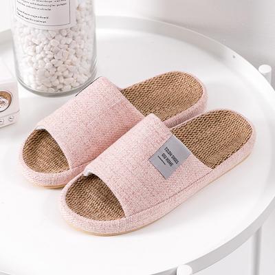 Sommerhaus-Leinenschuhe für Damen, für Paare zu Hause, rutschfest, atmungsaktiv, schweißabsorbierend, für Herren zu Hause