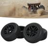 4Pcs RC Car Wheels and Tires Rubber Tires Plastic Hub for 1/7 1/8 1/10 Remote Control Car