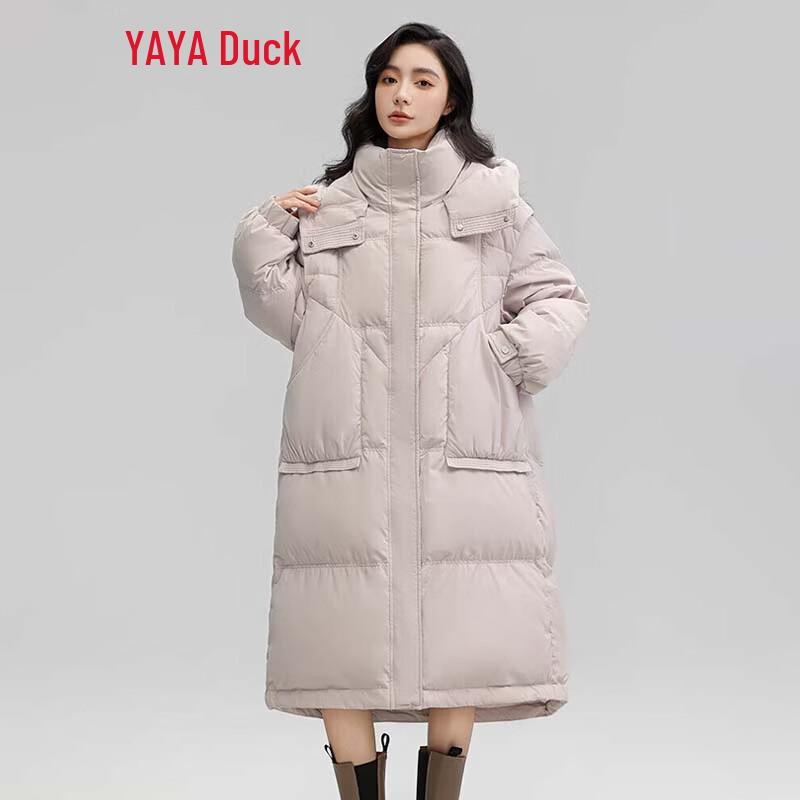 YAYA Women's Hooded Thickened Duck Down Jacket