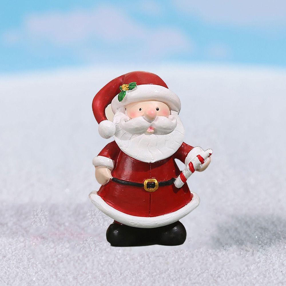 Funny Santa Claus Statue Creative Miniature Sculpture Micro Landscape Santa Claus Figurine  Gift