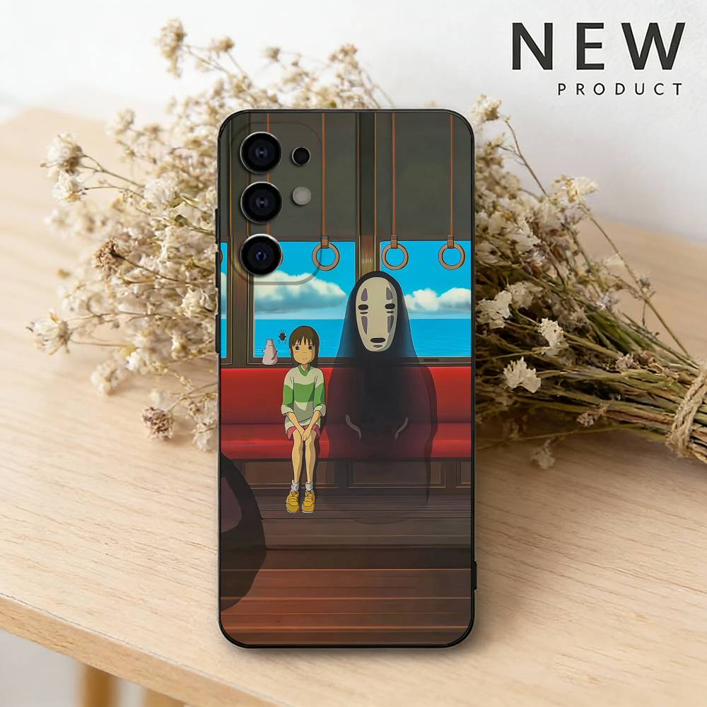 

S-Spirited Anime A-Away Phone Case For Samsung S26,25,24,23,22,21,20,30,Ultra,Plus,Fe,Lite Black Shell Samsung S21 s305G