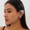 Punk Gothic Silver Color Skeleton Spike Ear Clip for Women Men Hip Hop Metal Thorn Without Piercing Ear Cuff Jewelry Gift