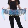 Boho Bellydance Hip Scarf W/Dangling Sequins Sequins Hip Scarf Dance Performance Clothing Jazz Dance Accessories Show Costumes