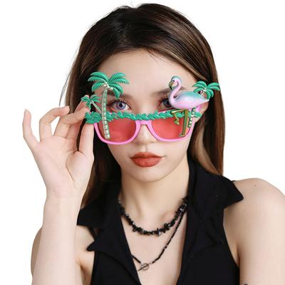 Flamingo Partybrillen Hawaii Party Sonnenbrillen Strand Sonnenbrillen Party Party Dekorationszubehör Lustige Brillen Foto Requisiten