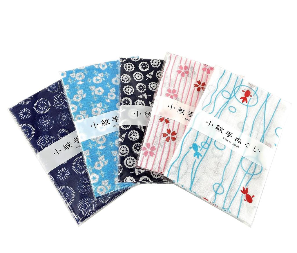 Miyamoto Towel Miyamoto Izumi Kobai Small Pattern Size Made in 33 x 90 Set of 33027 Tenugui, Tenugui, 7, Japan, Approx. cm, 5,